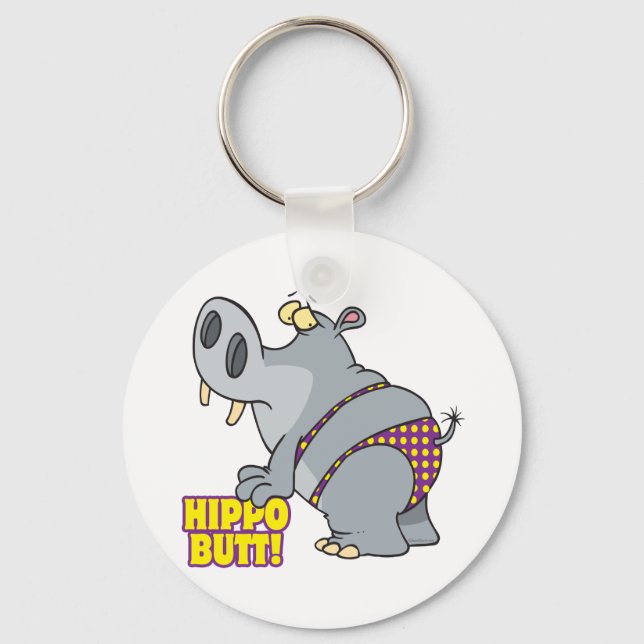 hippo rumbikini hippopotamus nyckelring (Framsida)