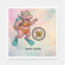 Hippo scuba diver 30th Birthday