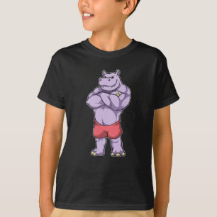 Hippo som BodyBuilder extrem T Shirt