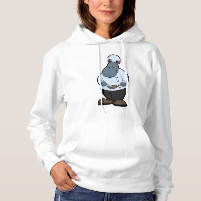 Hippo som Cook med Pan T Shirt (Framsida)