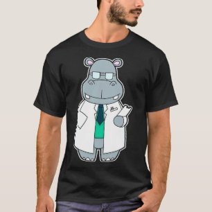 Hippo som Doktor med Smock T Shirt