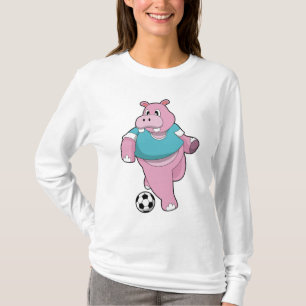 Hippo som fotbollsspelare med scen.PNG T Shirt