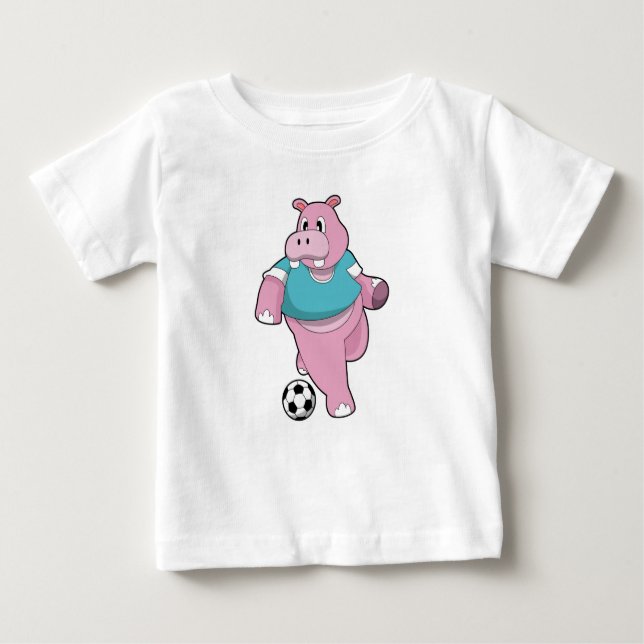 Hippo som fotbollsspelare med scen.PNG T Shirt (Framsida)