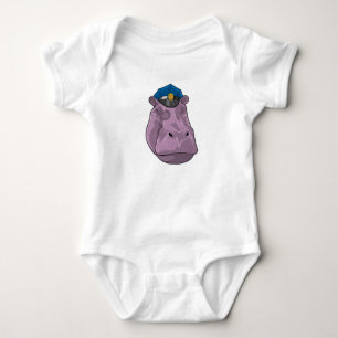 Hippo som polis t shirt