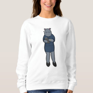 Hippo som sekreterare för Anteckningsblocket och p T Shirt
