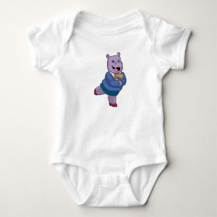 Hippo som sekreterare vid Anteckningsblocket T Shirt