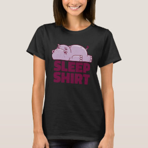 Hippo Ssov Nap Taker Lazy Animal Sarcastic Retro T Shirt