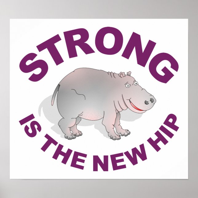 Hippo, Strong är den nya höften Poster (Framsidan)