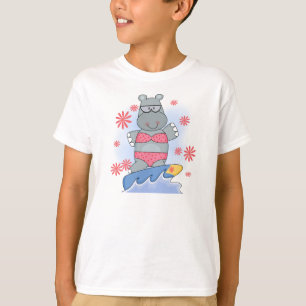 Hippo Surfing Tshirts och Gifts