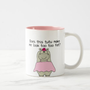 Hippo Tu Tu Tjock Två-Tonad Mugg