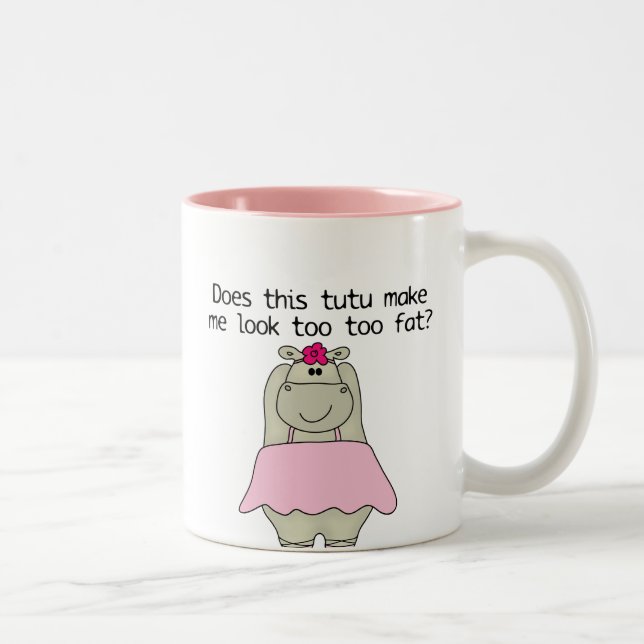 Hippo Tu Tu Tjock Två-Tonad Mugg (Höger)
