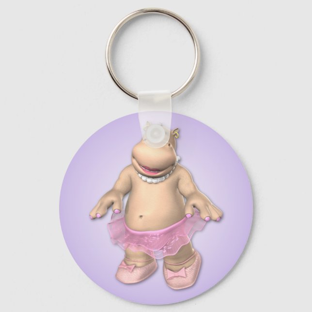 Hippo Tutu-nyckelkedja Nyckelring (Framsida)