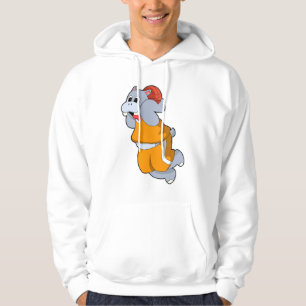 Hippo vid Basketball Sports Hoodie
