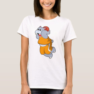 Hippo vid Basketball Sports T Shirt