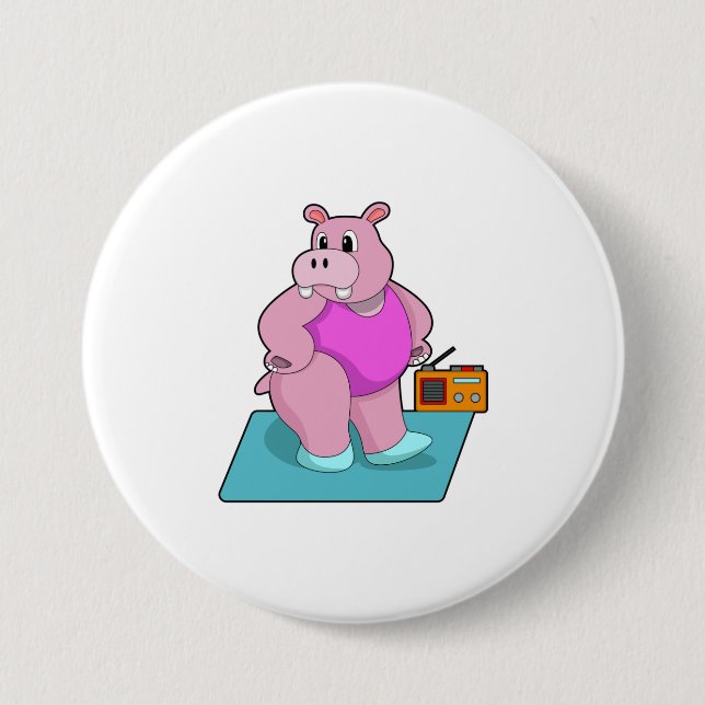 Hippo vid Fitness med Radio.PNG Knapp (Framsida)