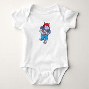 Hippo vid fotbollssport t shirt