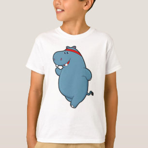 Hippo vid körning med huvudband t shirt