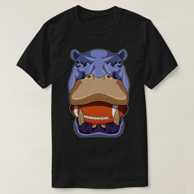 Hippo vid sport 2 t shirt (Design framsida)