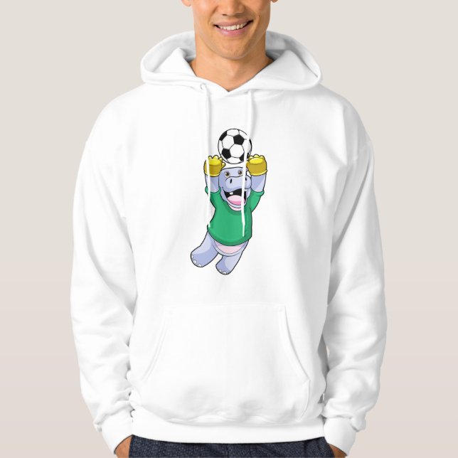 Hippo vid sportsport hoodie (Framsida)