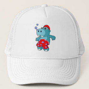 Hippo vid Swimming med Swimming trunks Keps