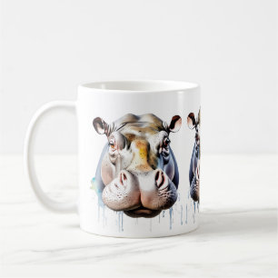Hippo Wildlife & Nature Vatten Färg Set Kaffemugg