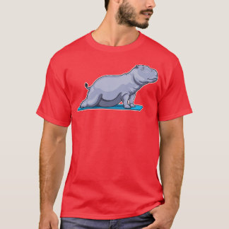 Hippo Yoga Fitness T Shirt