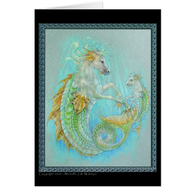 Hippocampus Hälsningskort (Framsidan)