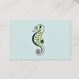 Hippocampus - SEAHORSE - Originalgrafik - Visitkort