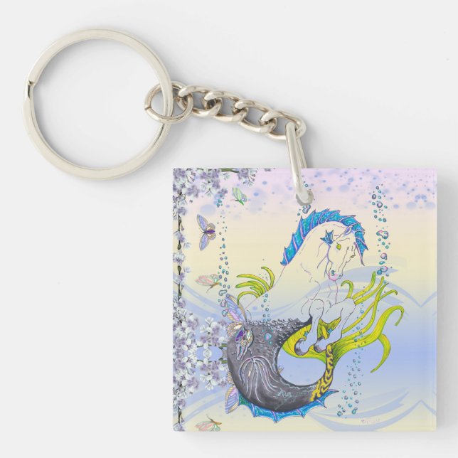 Hippocampus (skalle) (blått/lila/beige) (Framsidan)