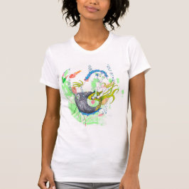 Hippocampus (skalle) under havet t shirt