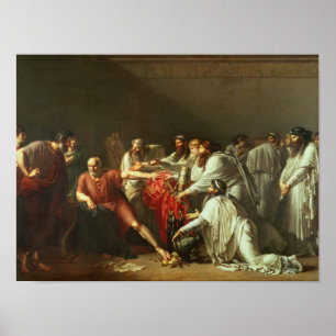 Hippocrates som vägrar gåvorna av Artaxerxes mig Poster