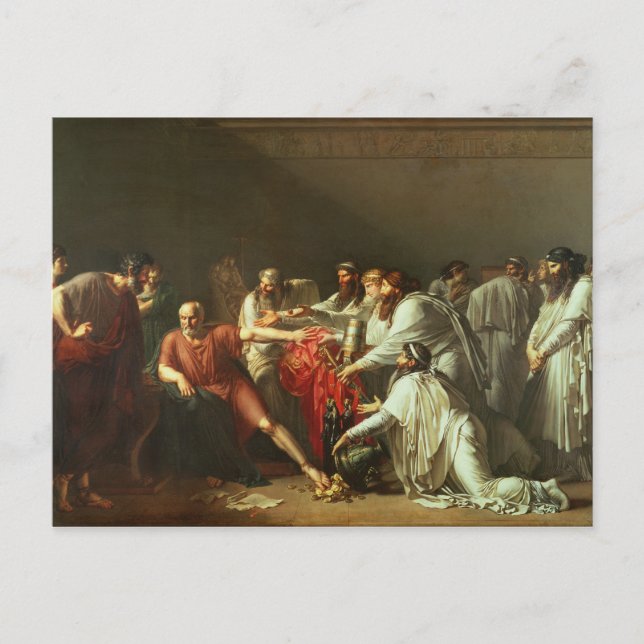 Hippokrates avvisar gåvor av artaxerxes I Vykort (Framsida)