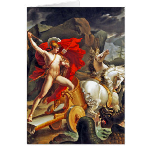 Hippolytus och havsmonster av Bordier du Bignon OBS Kort