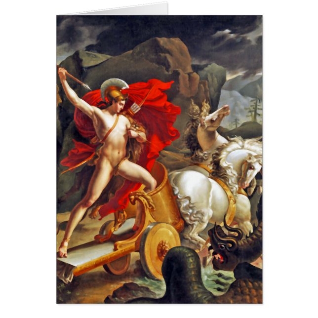 Hippolytus och havsmonster av Bordier du Bignon OBS Kort (Framsidan)