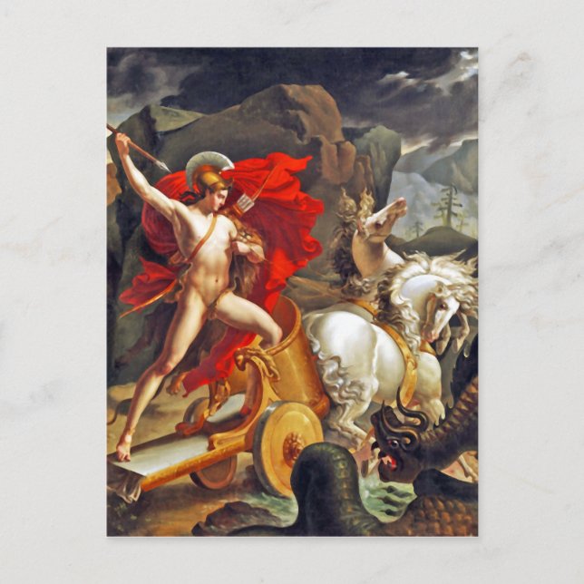 Hippolytus och Sea Monster av Bordier du Bignon Vykort (Framsida)