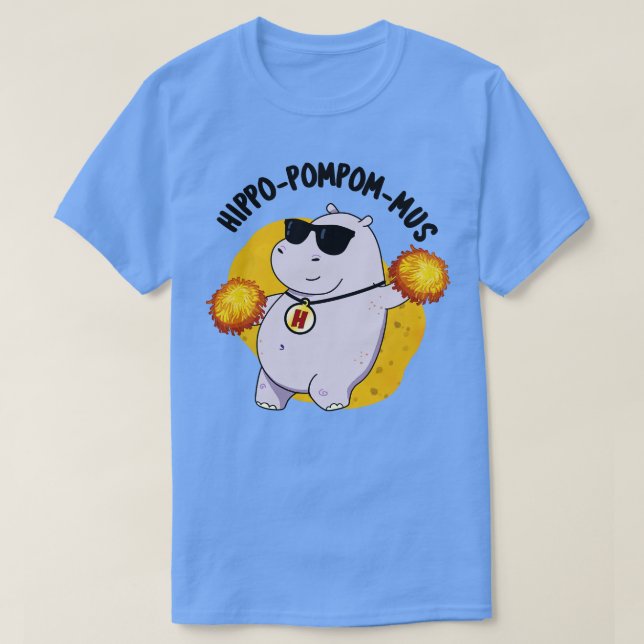 Hippopopamus Funny Hippo Soda Pun 2 T Shirt (Design framsida)