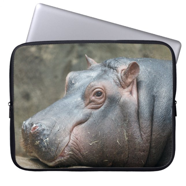 Hippopotam laptop sleeve (Framsidan)