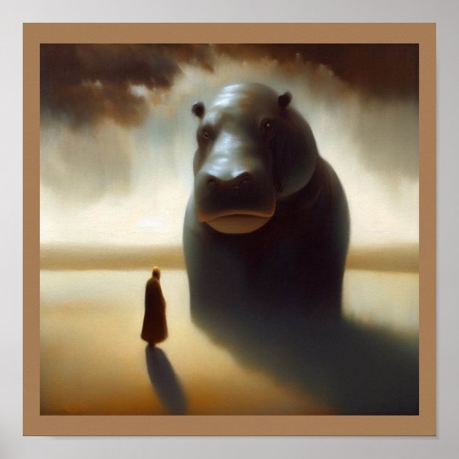 Hippopotamus 1 poster (Framsidan)