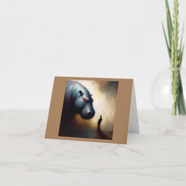 Hippopotamus 2 kort (Framsida)