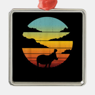 Hippopotamus 60s 70-tal Hippo | Hippo Älskare Julgransprydnad Metall