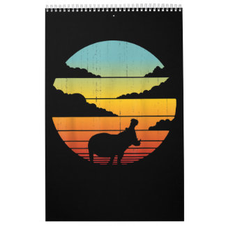 Hippopotamus 60s 70-tal Hippo | Hippo Älskare Kalender