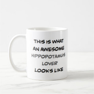 hippopotamus älskare, fantastisk kaffemugg