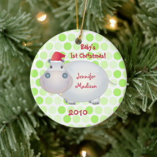 Hippopotamus Babys Första julen Ornament
