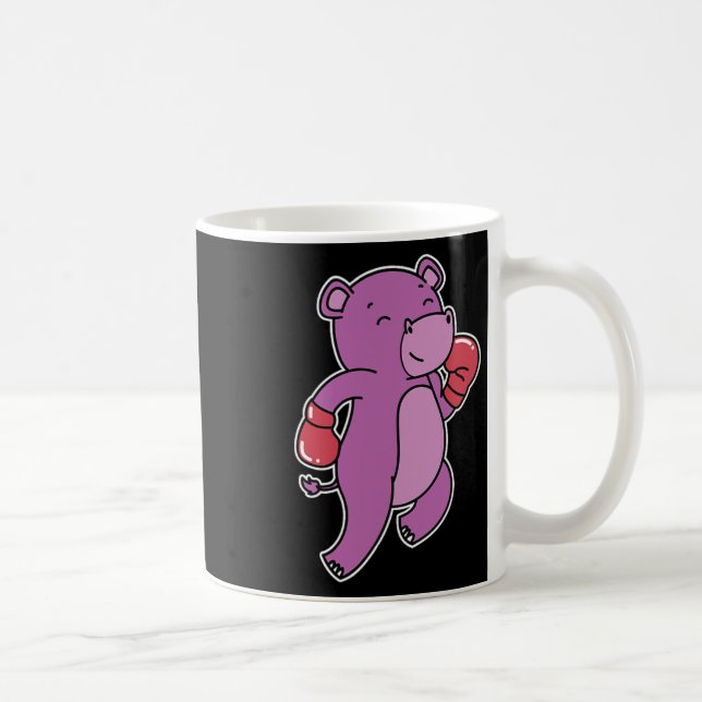 Hippopotamus boxing kaffemugg (Höger)