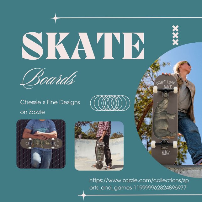 Hippopotamus Brown - privat Modern citat Mini Skateboard Bräda 18,5 Cm (Skapare uppladdad)