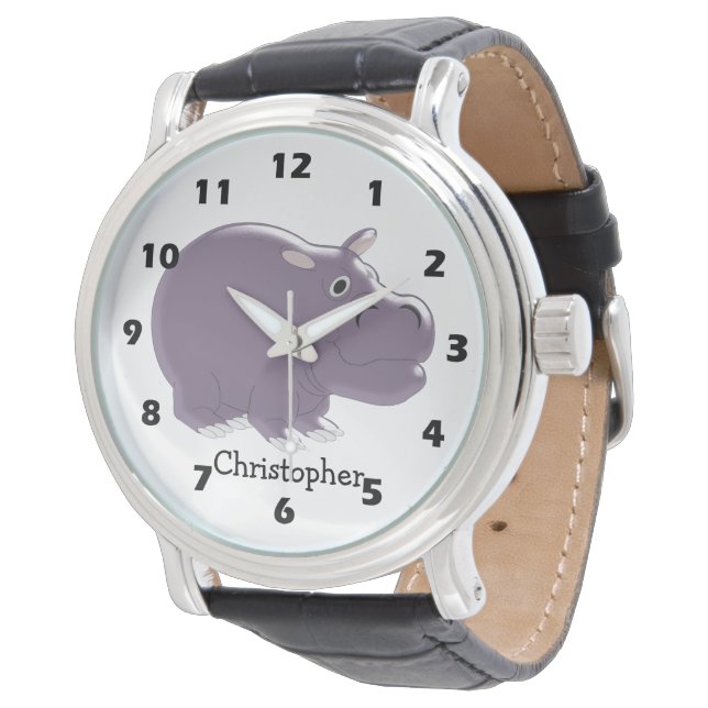 Hippopotamus-design Armbandsur (Vinklad)