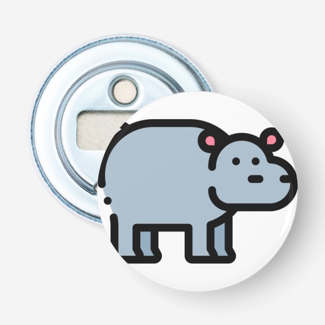 Hippopotamus Flasköppnare (Framsidan)