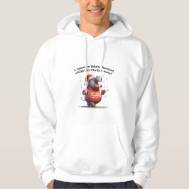Hippopotamus för julfest hoodie