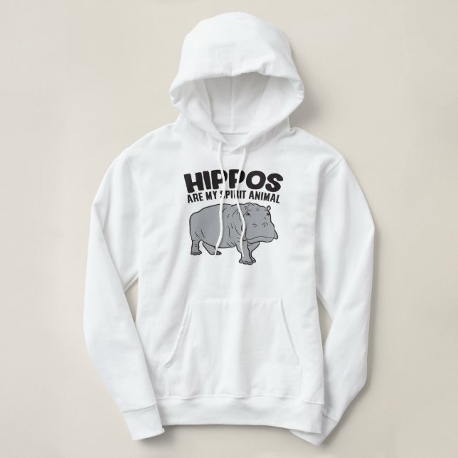 Hippopotamus Hippos är min sjörädda, galna, konsti T Shirt (Design framsida)