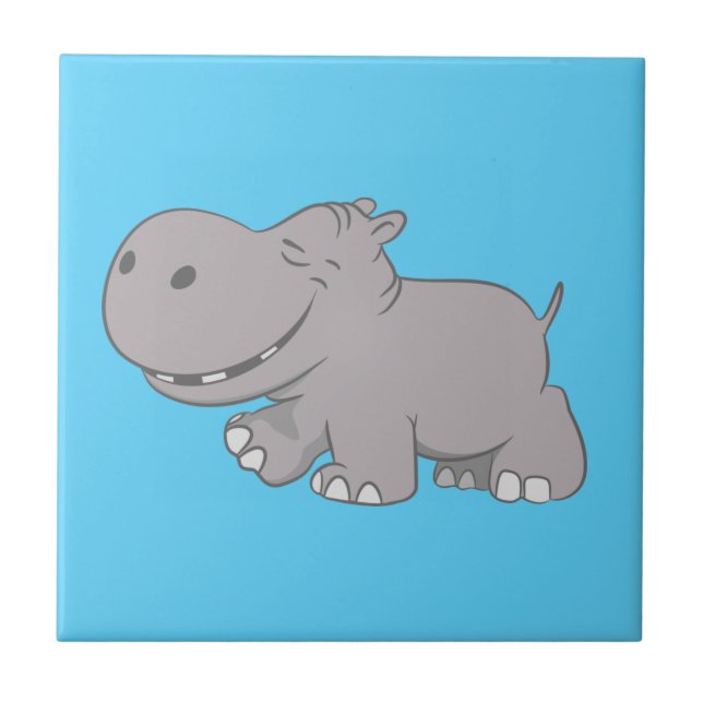 Hippopotamus Kakelplatta (Framsidan)